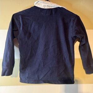 Ralph Lauren Navy Polo with White Collar Accent